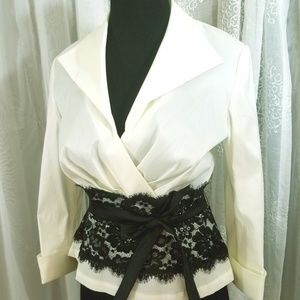 Sexy and Dressy Laced Waist Blouse